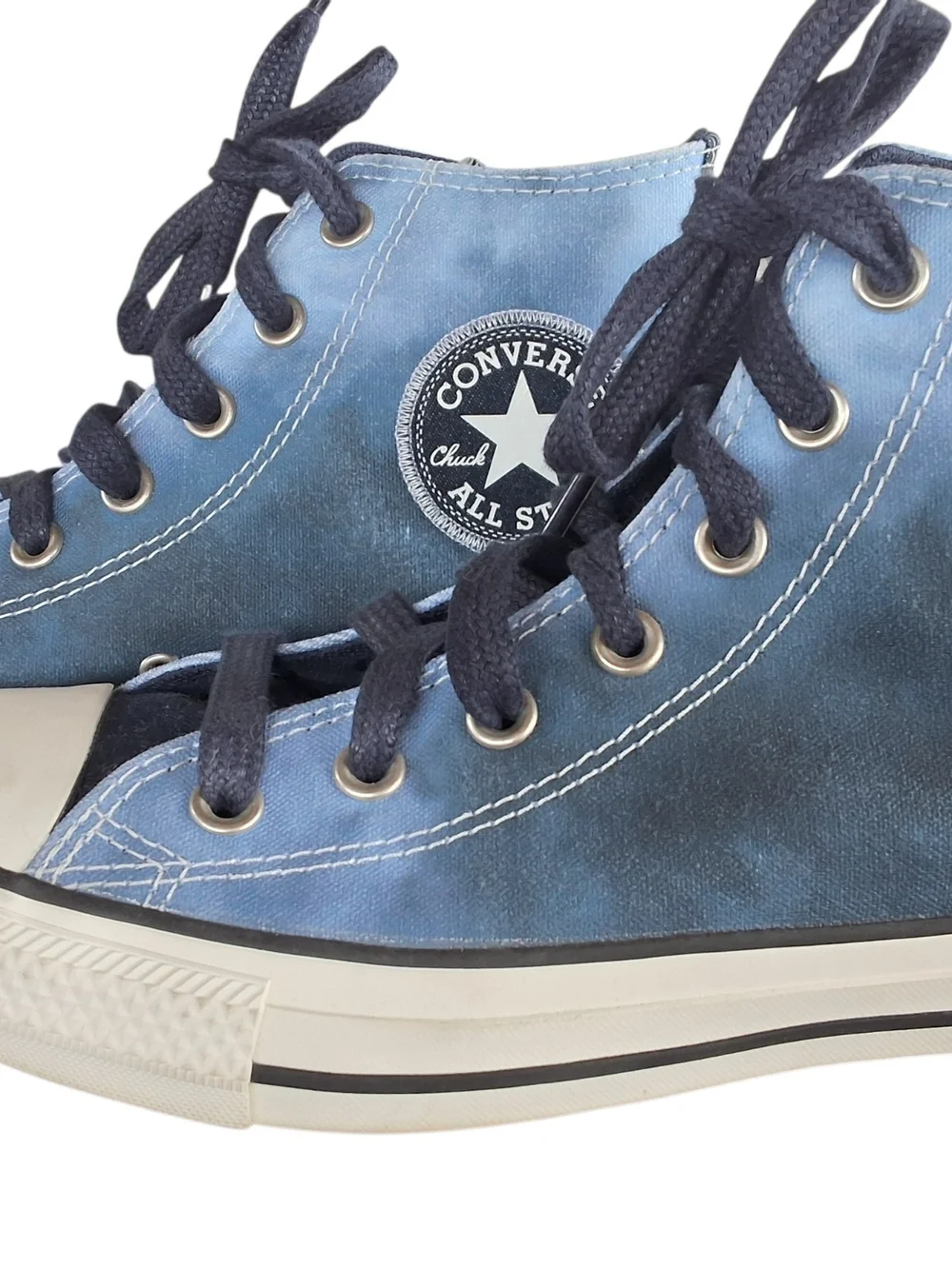 NEW Converse High Top Sneakers - Blue with Navy Laces Mens 6 Womens 8